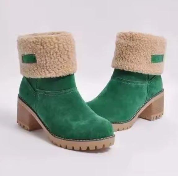 Bottines Femme Vert Émeraude à Talon